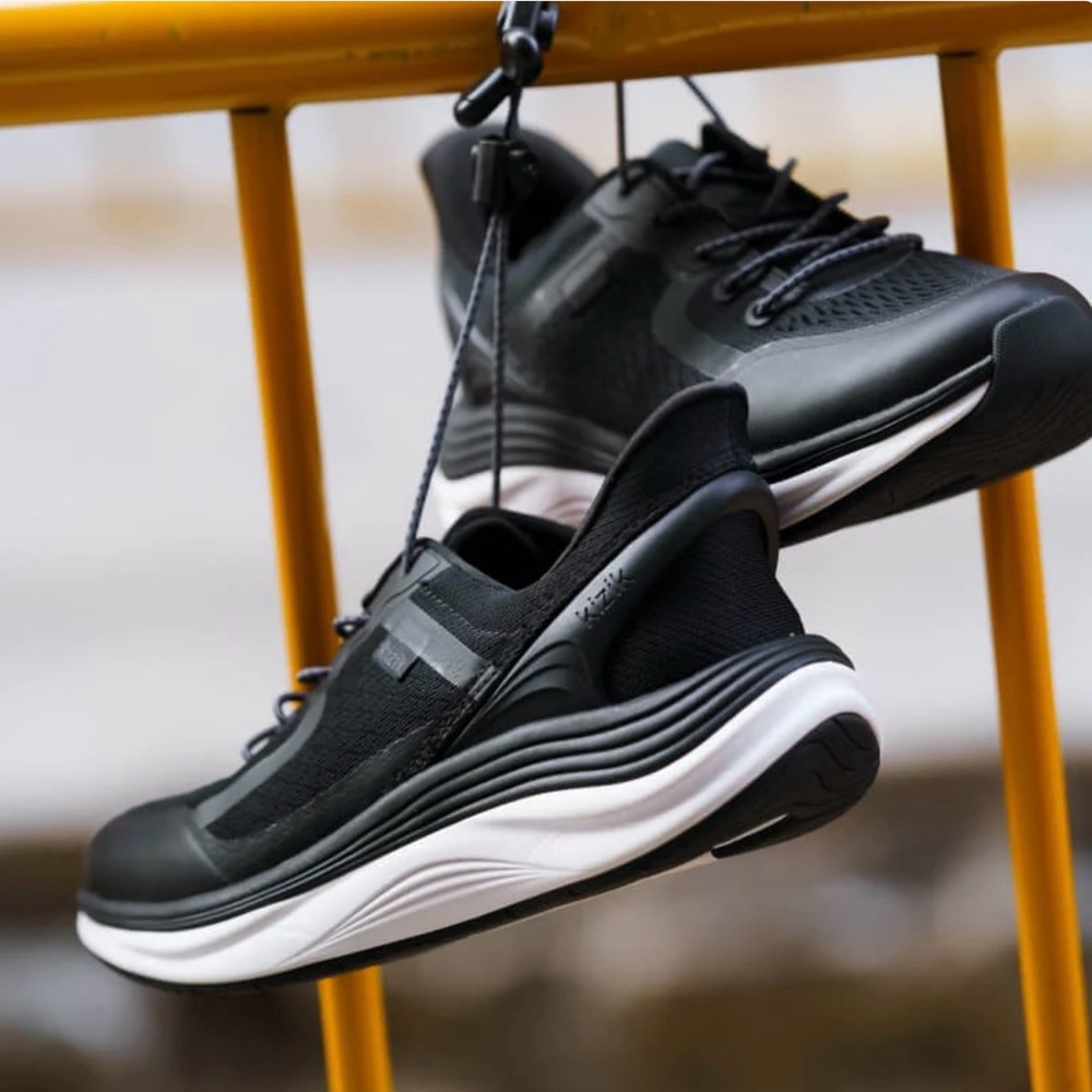 Kizik Black and White Athletic Sneakers